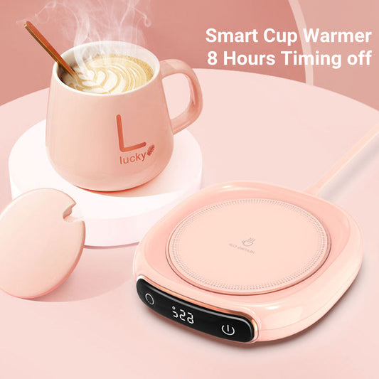Smart Thermal Mug Warmer – Sleek Heating Coaster for Coffee, Tea & More | Constant Temperature Desktop Pad