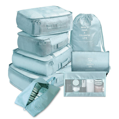 8-Piece Travel Packing Cube Set – Luggage Organizer Bags for Clothes, Shoes, Underwear & Accessories