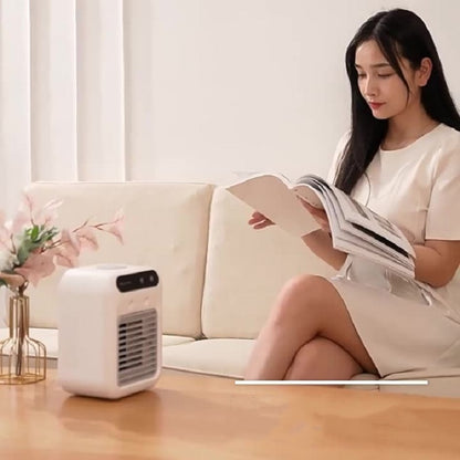 Portable Air Conditioner Fan – Mini Air Cooler with Water Cooling | Personal AC Unit for Room, Office, Car & Small Space