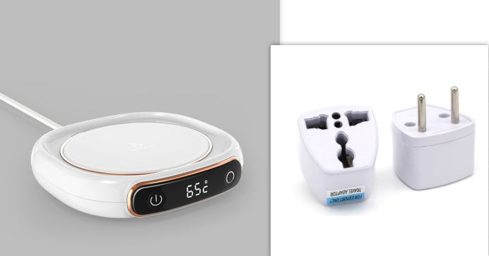 Smart Thermal Mug Warmer – Sleek Heating Coaster for Coffee, Tea & More | Constant Temperature Desktop Pad