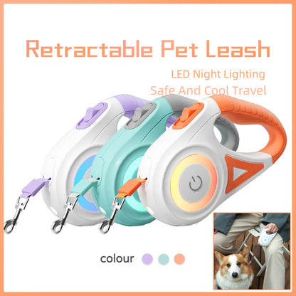 Retractable Dog Leash & Collar Set – Automatic Traction Rope for Small & Medium Dogs