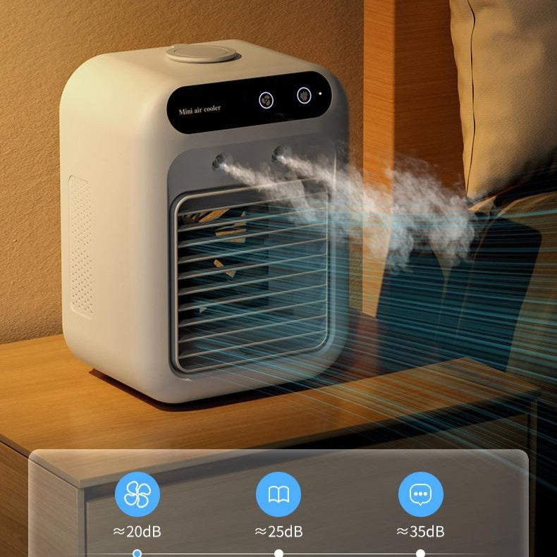 Portable Air Conditioner Fan – Mini Air Cooler with Water Cooling | Personal AC Unit for Room, Office, Car & Small Space