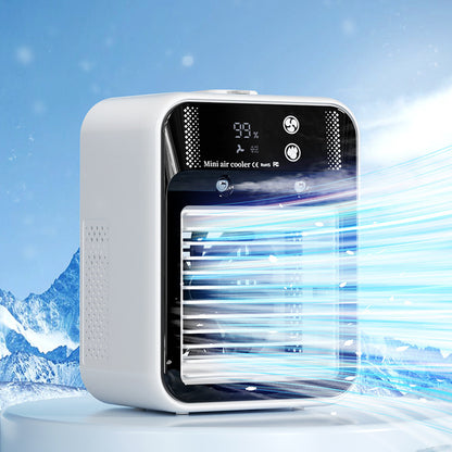 Portable Air Conditioner Fan – Mini Air Cooler with Water Cooling | Personal AC Unit for Room, Office, Car & Small Space