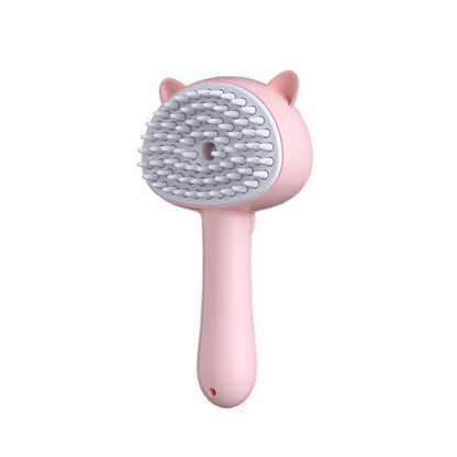 Rechargeable Self-Cleaning Cat Grooming Brush with Mist – Slicker Brush for Dogs & Cats