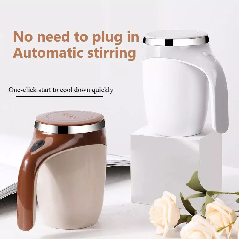 Rechargeable Self-Stirring Magnetic Mug – Electric Automatic Coffee Cup with Lid