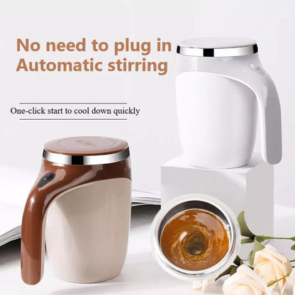Rechargeable Self-Stirring Magnetic Mug – Electric Automatic Coffee Cup with Lid